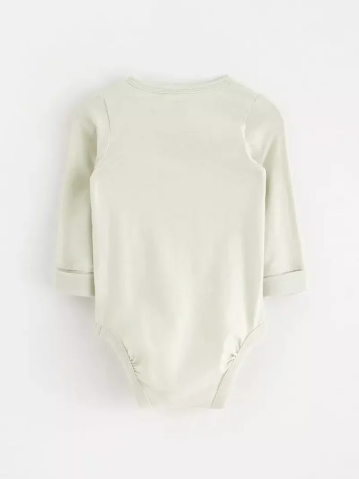 Bodysuit with henley collar - Image 2